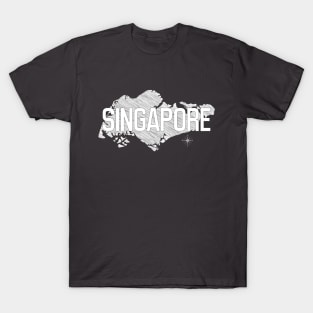 Country Wall Decor Singapore Black and White Art Canvas Poster Prints Modern Style Painting Picture for Living Room Cafe Decor World Map T-Shirt